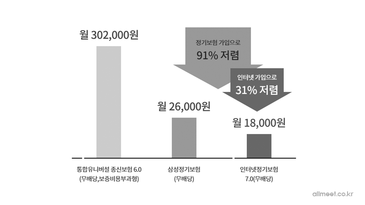 삼성생명 정기보험 다이렉트 보험료